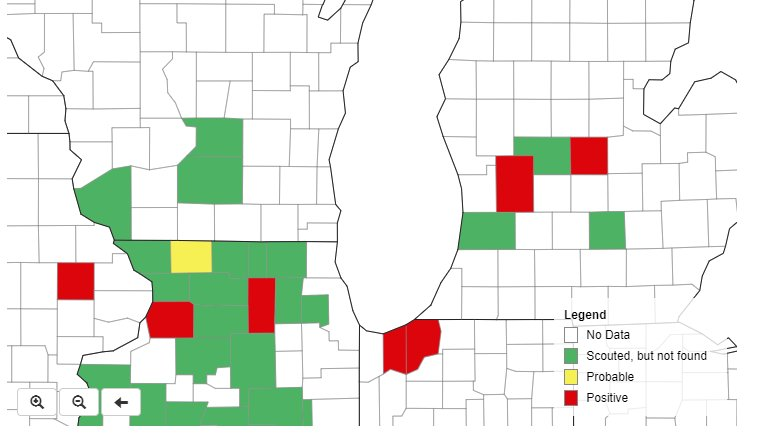 tar spot distribution